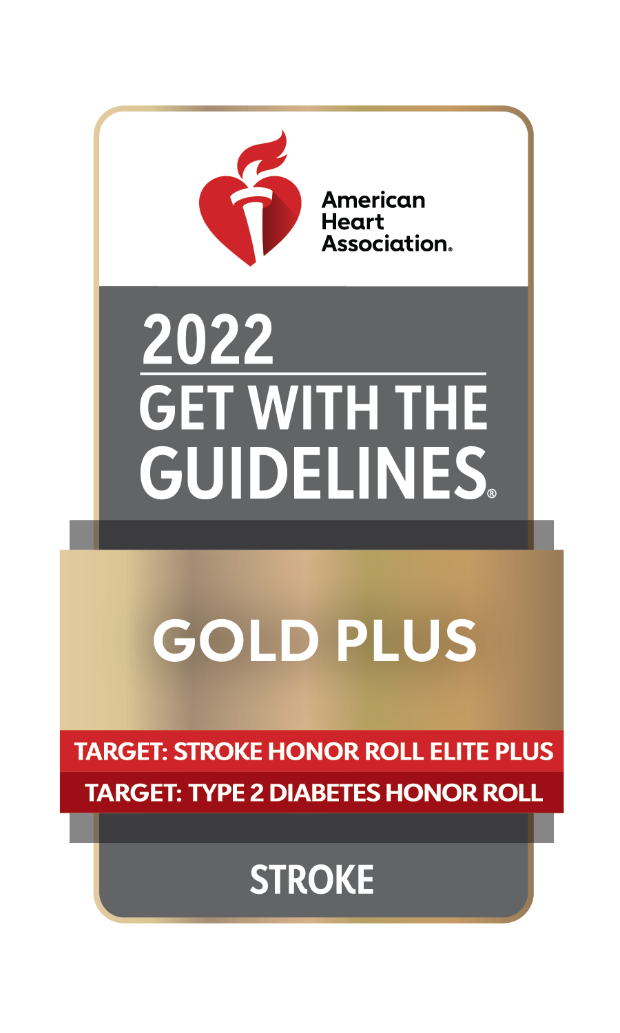 AHA Get With The Guidelines - Gold Plus - Stroke